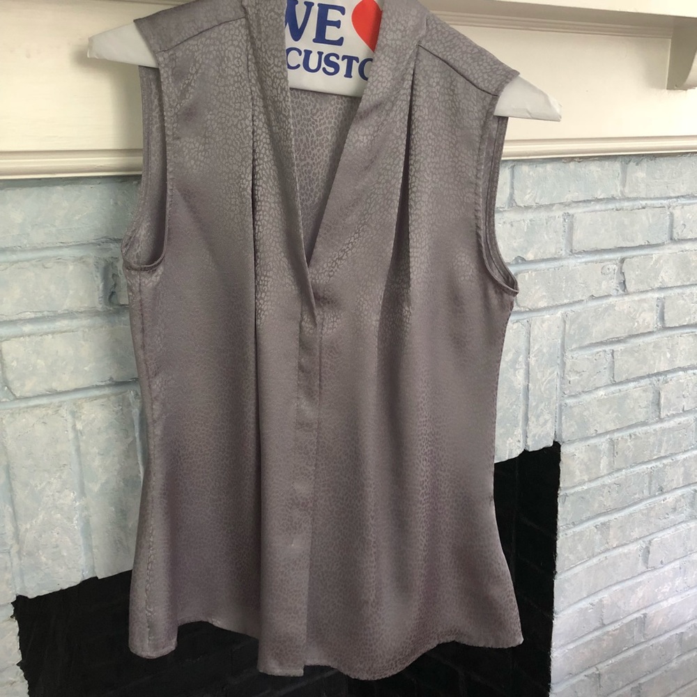 Size S Calvin Klein gray patterned tank blouse